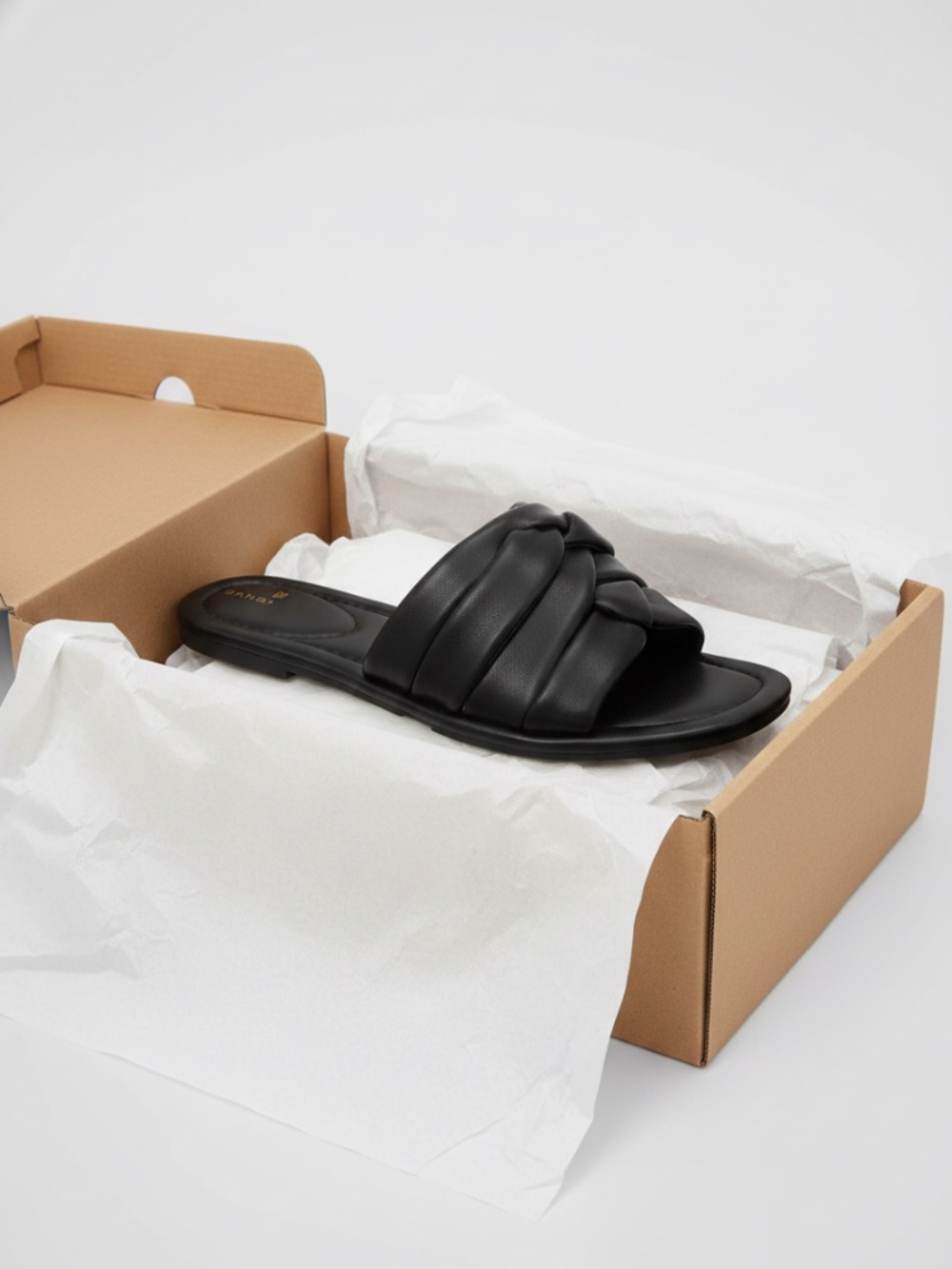 Bandolino Vistan Brown Slide-on Casual Sandal Women's (Black) 8.5 M